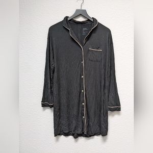 Stars Above XS Pajama Shirt Long Sleeve Black Sleep Top